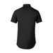 Men's Clothing Men's Summer Heart Art Short Sleeve Shirt Slim Fit Cotton Top Chinese Style Plum Blossom & Little Honeys Embroidery_viptrois.com