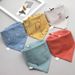 5Pcs/Set Baby Bibs Triangle Double Cotton Bandana Bibs Baby Boys Girls Babador Feeding Smock Infant Burp Cloth Baby Saliva Towel_viptrois.com