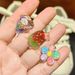Kids Shoe Charms - Glitter Princess & Ice Cream Bunny Decor With Rainbow Clips (Detachable Shoe Accessories For Girls)_viptrois.com