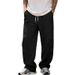 Men's Hip-Hop Streetwear Cargo Pants – Oversized Straight-Leg Joggers With Utility Pockets (S-XXXL, Polyester Blend)_viptrois.com