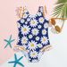 Mother & Kids Children's Swimsuit New Girls One Piece Swimsuit Children's Ruffled Small Fresh Quick Drying Hot Spring Vacation Essential_viptrois.com