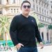 Large Size Men's Autumn Dark Pattern Plaid T-shirt Men's Winter Warm Bottoming Shirt Men's Guochao Fattened Plus Size T-shirt_viptrois.com