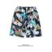Men's Floral Shorts Quick-Drying Thin Fashionable Versatile Hawaiian Panda Print Five-Point Beach Shorts_viptrois.com