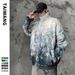 Men's Clothing Fashionable Bear Silk cotton Jacket Men's New Winter Jacket Youth Snowflake Print Silk cotton Jacket_viptrois.com