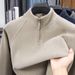 Double-Sided Thermal Base Shirt Men, Half-Zip Winter Warm Stand Collar Long Sleeve T-Shirt, Casual Versatile Sweatshirt_viptrois.com