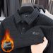 1 Two-Piece Sweate, Autumn And Winter, Fleece-Lined, Thickened, Middle-Aged Dad's Casual Warm Top, Base Shirt_viptrois.com