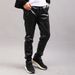 Men's Clothing Middle Aged And Young Men's Leather Pants Elastic Slim Fit Small Feet Bar Dark Red Wine Red Bronze Brown PU Leather Pants For Boys_viptrois.com