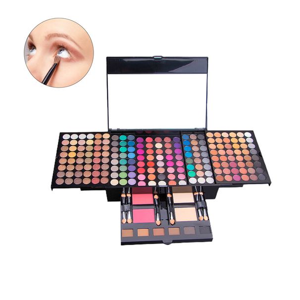 Hislaves Eyeshadow Palette Waterproof Long Lasting Cosmetic Multifunctional Make Up Eyeshadow Palette Sets for Party-Multi_viptrois.com
