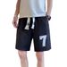 Men's Clothing Shorts Summer Trendy Casual Shorts Boys Loose Large Size Sports Sweatpants Five Point Pants_viptrois.com