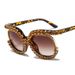 2020 Diamond Studded Sunglasses Women's Personalized Sunglasses Half Frame Cross Border Sunglasses SUNGLASSES_viptrois.com