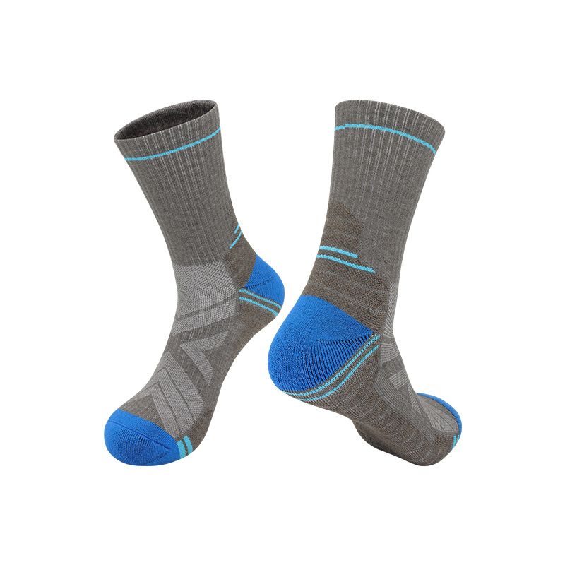 Autumn And Winter New Hiking Warm Merino Wool Non-Slip Breathable Mid-Calf Professional Running Sports Socks_viptrois.com