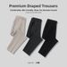 Men's Loose Straight Leg Suit Pants 2024 Spring Summer New Style Nine Point Casual Long Trousers British Fashion_viptrois.com