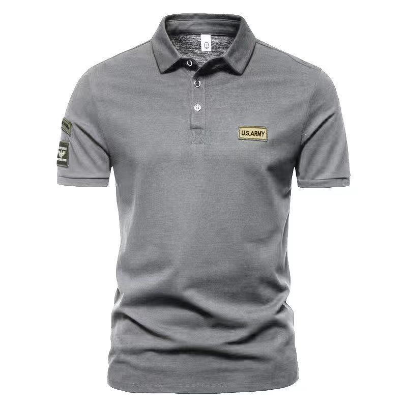 Men's Clothing High Quality Free Ironing Embroidery Men's Polo Shirt Short Sleeved Tops Summer High_viptrois.com