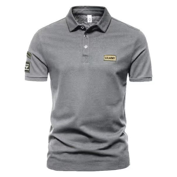 Men's Clothing High Quality Free Ironing Embroidery Men's Polo Shirt Short Sleeved Tops Summer High_viptrois.com