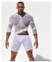 Men's Clothing Men's Sexy Long Sleeved T Shirt Transparent Mesh Sexy Top Mesh Casual Home Wear_viptrois.com