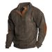Pure Cross-border Hot-Selling Spring And Autumn European Size Men's Outdoor Casual Stand Collar Long Sleeve Sweatshirt In_viptrois.com