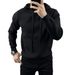 Spring And Autumn Knitted Hooded Sweatshirt New Korean Style Men's Trendy Casual Slim Fit Comfortable Warm Long Sleeve_viptrois.com