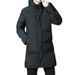 Thick For Young Men, Winter Casual Warm Hooded Jacket, Medium To Long Size Men's Cotton Jacket_viptrois.com