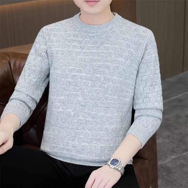 Fashion Youth Men's Casual Pullover Sweater Knitted Sweater Men's_viptrois.com