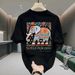 New Cotton Fashion Sense Printing Short-sleeved T-shirt Unisex Men Summer Tide Loose Hundred Tops_viptrois.com