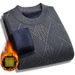 Men's Loose Knit Sweater – Thick Round Neck Pullover For Autumn & Winter (Dark Gray/Light Gray/Beige/Blue/Burgundy, M-4XL)_viptrois.com