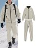 Men's Fleece Letter B Hoodie & Jogger Set - Premium Two-Piece Streetwear Outfit With 3D Embroidered Logo_viptrois.com
