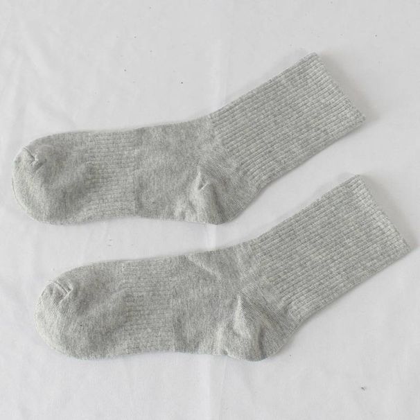 Sports Socks Outdoor Running Cotton Socks For Men And Women Mid-tube Socks Four Seasons Solid Color Men's Socks_viptrois.com