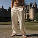 Loose Casual Linen Straight Pants Holiday Leisure Men's Solid Color Versatile Beach Trousers_viptrois.com