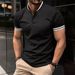 2025d 2024 Summer Quick-Dry Turn-Down Collar Polo Shirt With Buttons And Pocket For Men_viptrois.com