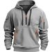 Cross-border Spring Autumn Hoodie With Zipper And Multiple Pockets Pullover Men's Sports Casual Jacket_viptrois.com