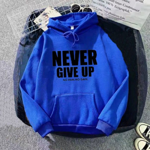 Men's Clothing Women's Winter Hooded Sweatshirt With Letter Print, Fashionable Loose Fit Fleece-Lined Pullover For Casual Wear_viptrois.com