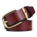 VOOTHOST New Alloy Pin Buckle Men's Belt Casual Jeans Belt Male All-match Leather Formal Business Designer Waistband F0043_viptrois.com