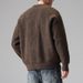 Pure 2023 Korean Version Simple Lazy Style Cardigan Sweater Men's V-neck Autumn Winter Casual Solid Color Loose Knitted_viptrois.com
