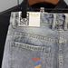 Men's Clothing Summer Thin Fashion Ripped Patch Denim Shorts Men's Trendy Brand All Match Cat Whisker Distressed Beggar Five Point Pants_viptrois.com
