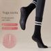 Yoga Socks Women's Mid Tube Socks Non Slip Silicone Indoor Fitness Floor Socks Pilates Women's Sports Socks_viptrois.com