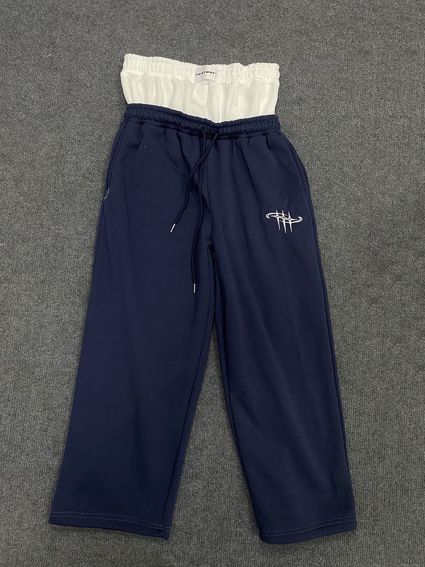 American Retro Street Hip Hop Couple Loose Double Waist Pants - Two Piece Sweatpants (Trendy Brand)_viptrois.com