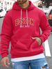 Men's Autumn And Winter Casual Fashionable Loose Hoodie Boston. 1997 Red Letter Print Warm Long Sleeved Pullover Sweater_viptrois.com