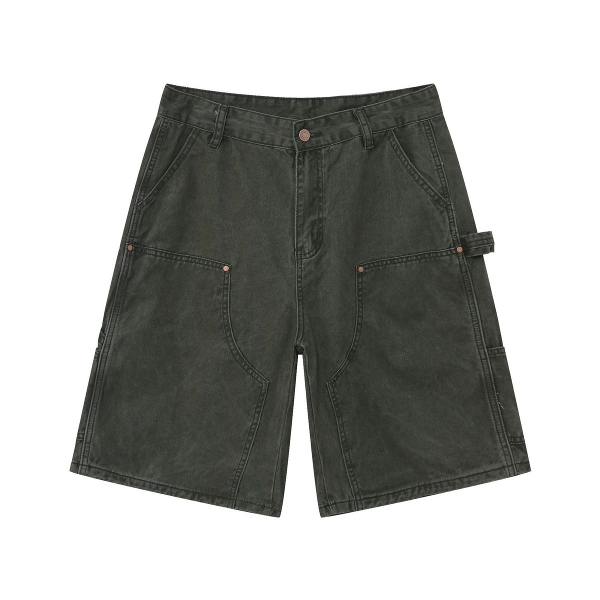 Men's Clothing Fashion Brand Work Shorts Lumberjack Pants Summer Straight Loose Versatile Casual Pants_viptrois.com