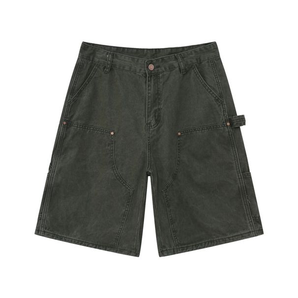 Men's Clothing Fashion Brand Work Shorts Lumberjack Pants Summer Straight Loose Versatile Casual Pants_viptrois.com