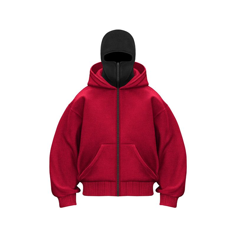 "Unisex Hooded Sweatshirt With Double Hood Design - Soft Fleece Lining, Trendy Streetwear For Fall/Winter Cotton Blend Comfort (White, Black, Gray)_viptrois.com