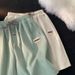 Men's Clothing Pajama Pants Ice Silk Shorts Men Summer Fashion Brand Solid Color All Match Sports Knee Length Pants Style Loose Casual Pants_viptrois.com