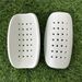 EVA Foam Shin Guards For Soccer - Lightweight Protective Leg Pads For Football, Basketball & Volleyball Training (Pair - White, Small & Large Sizes)_viptrois.com