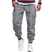 Men's Heavyweight Work Cargo Pants With Multiple Pockets, Loose Fit, Ankle Cuff, Breathable Polyester For Autumn Winter Comfort_viptrois.com