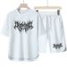 Short Sleeve Summer Casual Sportswear Set Trendy Round Neck T-Shirt Men's Shorts_viptrois.com