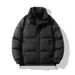 Men's Clothing New Cotton Coat Men's Fake Two Piece Winter Thickened Coat Solid Color Fashion Cotton Coat Trendy Print LOGO_viptrois.com