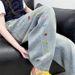 F8806 Embroidered Denim New Children's Miscellaneous European And American Jeans_viptrois.com
