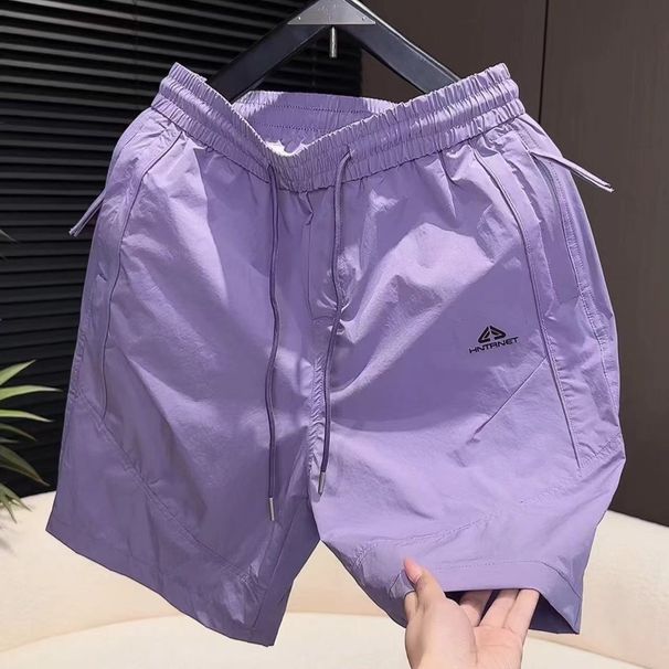 2026 Summer New Fashion Versatile Breathable Comfortable Simple Letter Casual Couple Men's Outdoor Shorts_viptrois.com