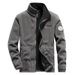 "Men's Fleece Jacket For Outdoor & Hiking – Warm Winter Pullover With Breathable Polar Tech Fabric (Grey/Black/Red/Khaki/Navy)"_viptrois.com