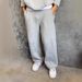 Y2K Men And Women's Casual Solid Color Sports Pants Zipper Sweater Sweatpants_viptrois.com