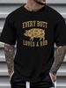 Every Butt Loves A Rub Funny Pig Pork BBQ Grill Novelty Vintage Men's T-Shirt Summer Versatile Unisex Stylish Slightly Soft Breathable Streetwear_viptrois.com